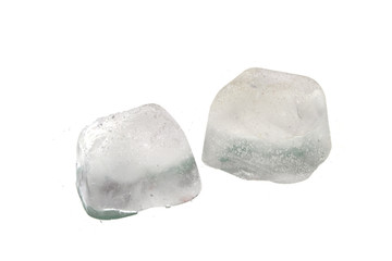 ice cubes isolated on white background
