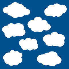 Clouds icons set