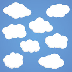 Clouds icons set