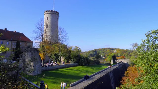 Sparrenburg Bielefeld Mauerwerk. Westfalen Deutschland 