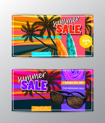 summer sale template banner