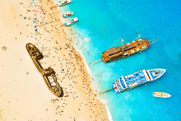 Shipwreck Bay, Zakynthos Island, Greece.