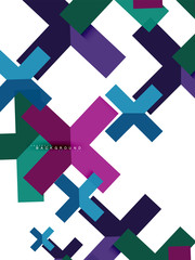 Obraz premium Multicolored abstract geometric shapes, geometry background for web banner