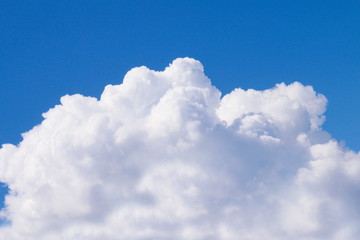 Naklejka na ściany i meble Sky, Big cloud on sky, Beautiful sky blue background