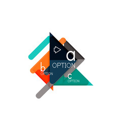 Triangle data visualization design, option infographic layout