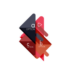 Triangle data visualization design, option infographic layout
