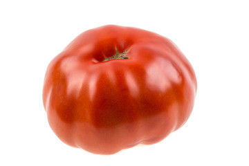 big tomato on a white background