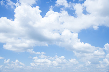 Naklejka na ściany i meble white clouds blue sky