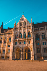 Fototapeta premium entrance of historical parliament building