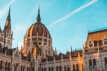 detailed view of rooftop and dome at parliament