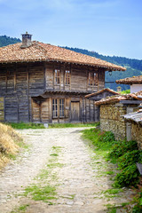 Fototapeta na wymiar Streets of old authentic village in Bulgaria 7