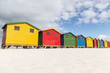 Naklejka premium Muizenberg Beach Huts