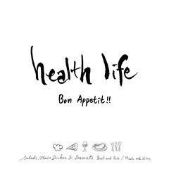 음식점 포스터 / 손으로 그린 식당 그림