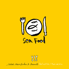 음식점 포스터 / 손으로 그린 식당 그림