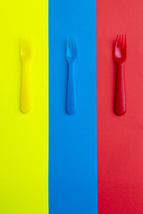 Colorful curtley fork set