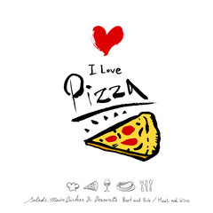 음식점 포스터 / 손으로 그린 식당 그림