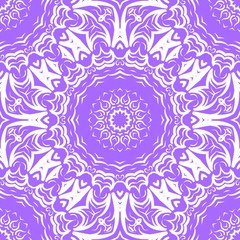 Seamless Floral pattern. Art-deco Geometric background. Modern graphic design. Vector illustration. For print, fashion
