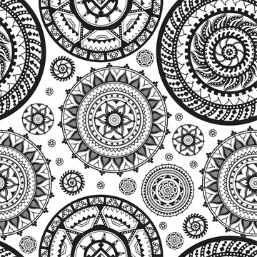 Seamless pattern in ethnic style