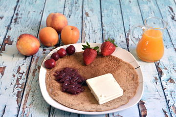 Natural, healthy and exquisite breakfast