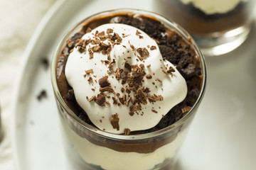 Sweet Homemade Chocolate Parfait Dessert