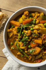 Homemade Spicy Vegan Vegetable Curry