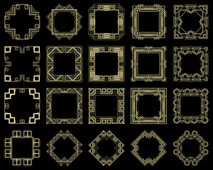 Art Deco frames set
