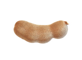 tamarind, sweet tamarind, brown tamarind isolated on white background