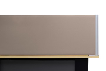 Partition, Brown Partition Empty wall Office Cubicle, Partition Quadrilateral Office Cubicles isolated on white background