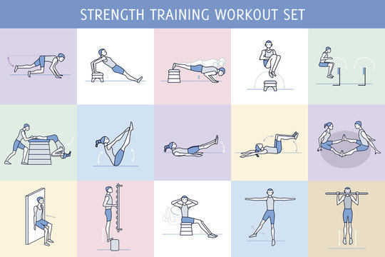 Strength Training Workout Set
