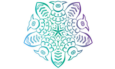 Hand Drawn Mandala Coloring Book