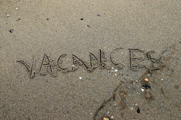 vacances sur le sable