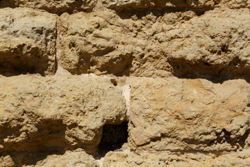 texture of an ancient brick wall of the 17th century