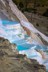 Mammoth Hot Springs, Minerva Terrace in Yellowstone National Park, Wyoming