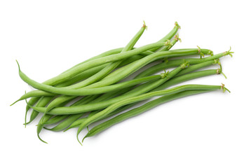 Green Beans Isolated on White Background