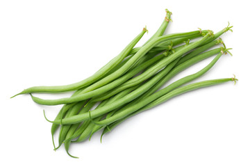 Green Beans Isolated on White Background