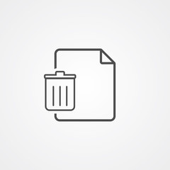 Trash file icon