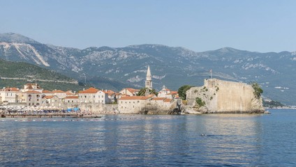 Fototapeta premium Montenegro, Budva Landscape. Adriatic sea background