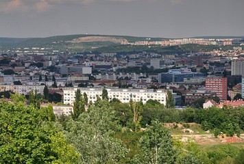 Obraz premium panoramic view, city Brno, Czech republic,Europe