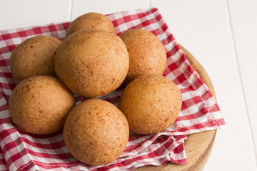 Buñuelos, traditional Colombian food.
