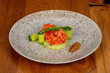 Tartar with salmon