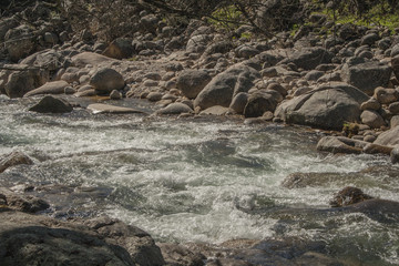 Current of a river in Gredos, Avila, Spain