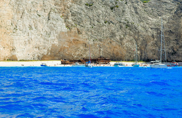 Shipwreck Beach, Zakynthos Island, Greece.
