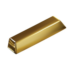 Realistic gold bar