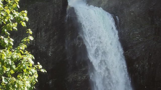 Video of Manafossen waterfall in Norway.