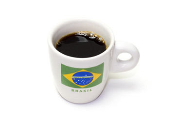 Brazillian coffee in a ceramic mug