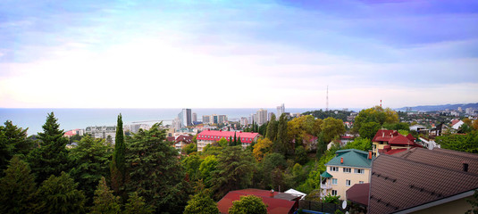 Panorama of Sochi, Russia