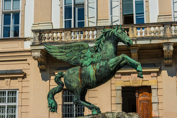 Pegasus Statue im Schlosspark Mirabell
