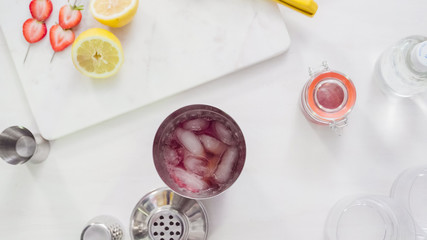 Kentucky kiss burbon cocktail