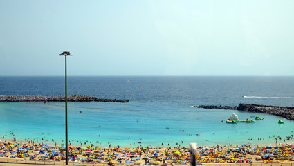 Obraz premium Spain. Gran Canaria. Puerto Rico. Playa Amadores