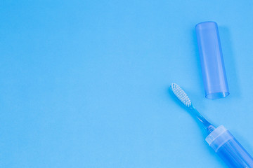 Toothbrush with plastic case